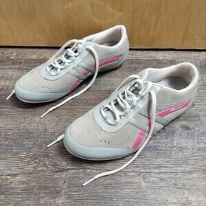 Skechers SN 21889 Women's US 10 Gray & Pink Memory Foam Casual Fashion Sneakers